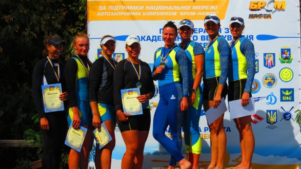 РЕЗУЛЬТАТИ КОМАНДНОГО ЧЕМПІОНАТУ УКРАЇНИ З ВЕСЛУВАННЯ АКАДЕМІЧНОГО